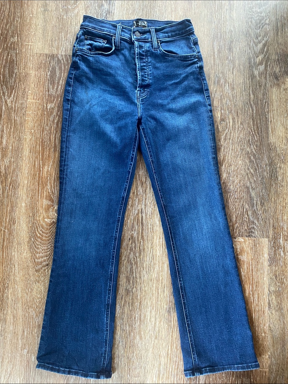 MOTHER women's Slim Dark Blue Denim Jeans size 26